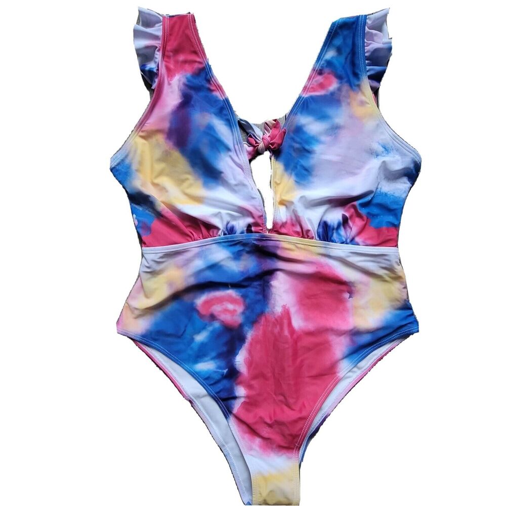 SHEIN Womens One-Piece Swimsuit Size 1XL Stretch